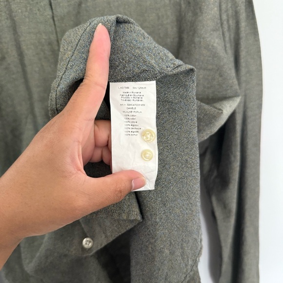 J.Lindeberg Daniele Slim Moulins Poplin Casual Button-Down Shirt - Picture 6 of 7